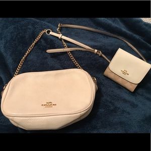 Coach crossbody and small matching wallet